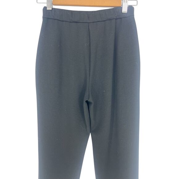 Theory Black Slouchy Double-Knit Jogger Pants - Picture 13 of 14